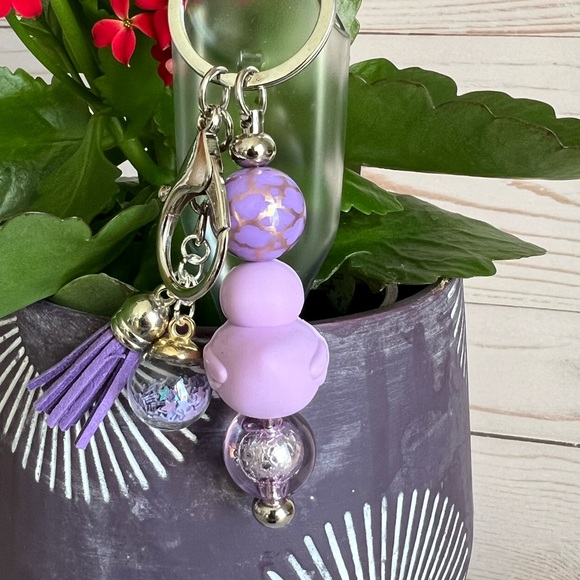 Handmade Rubber Duck Beaded Key Chain / Bag Charm - Disney Doora… - Picture 6 of 9